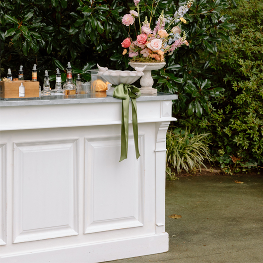 Antique White Bistro Bar