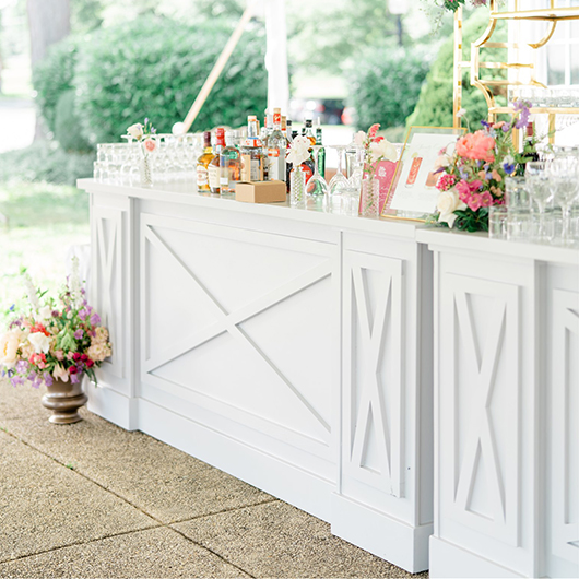 Antique White Bistro Bar