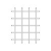 Grid Bar Back - White
