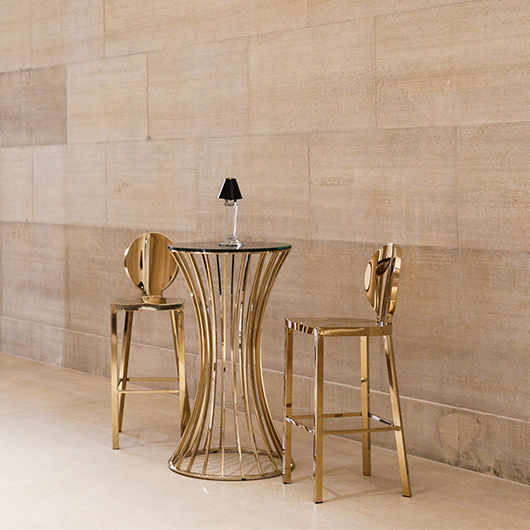 Gold Dorsia Bar Stool
