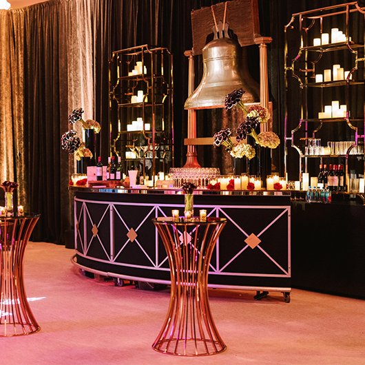 Gold Regency Bar Back