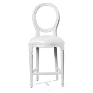White Louis Bar Stool