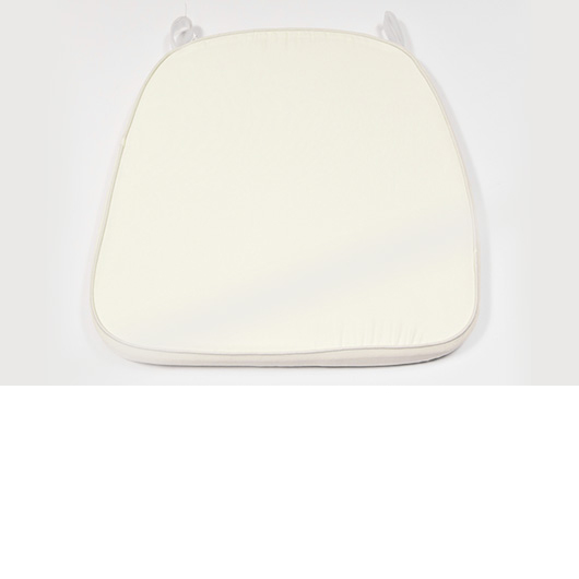 Ivory Poly-Twill Cushion