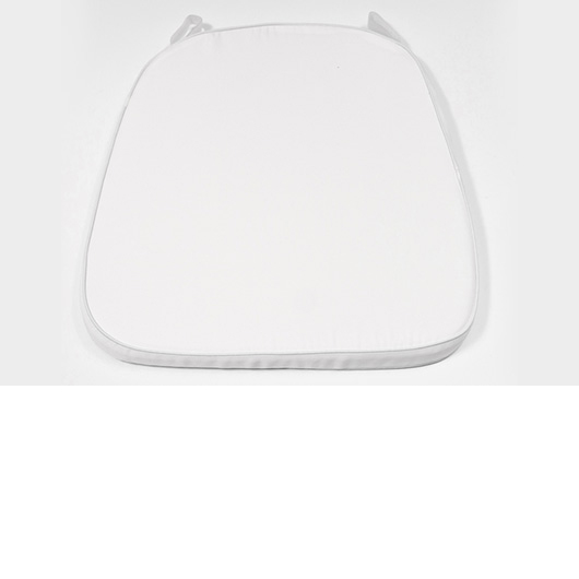 White Poly-Twill Cushion