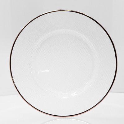 Crosshatch Silver Charger Crosshatch Silver Charger