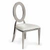 Silver Dorsia Chair - Off-White Seat Silver Dorsia Chair - Off-White Seat