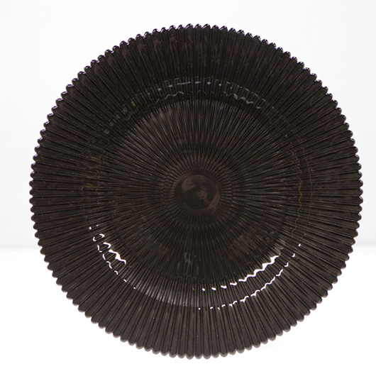 black glass plate - Charger Plate