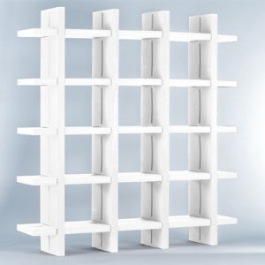 Grid Bar Back - White