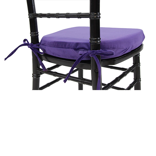 Purple Velvet Chiavari Cushion Purple Velvet Chiavari Cushion