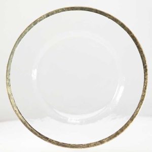 Rippled Gold Charger