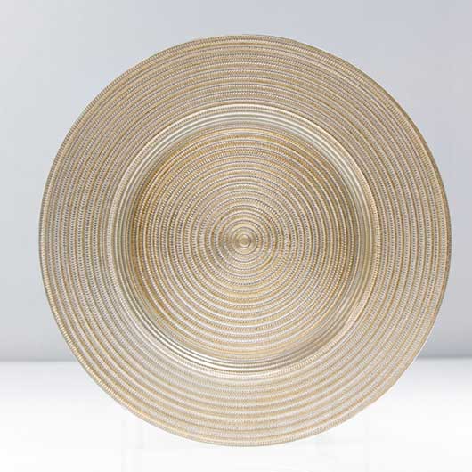 metallic gold charger plate - VF