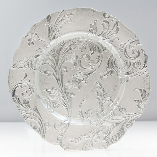 silver pearl charger plate - VF