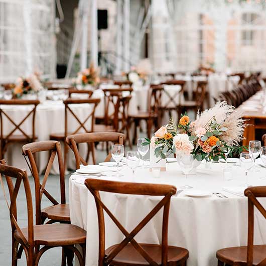 Walnut Cross Back Chair