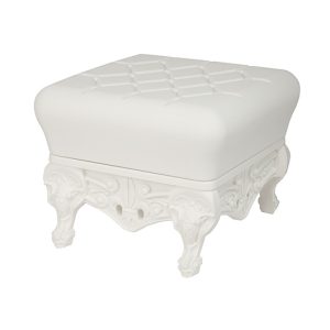 Verona White Pouf
