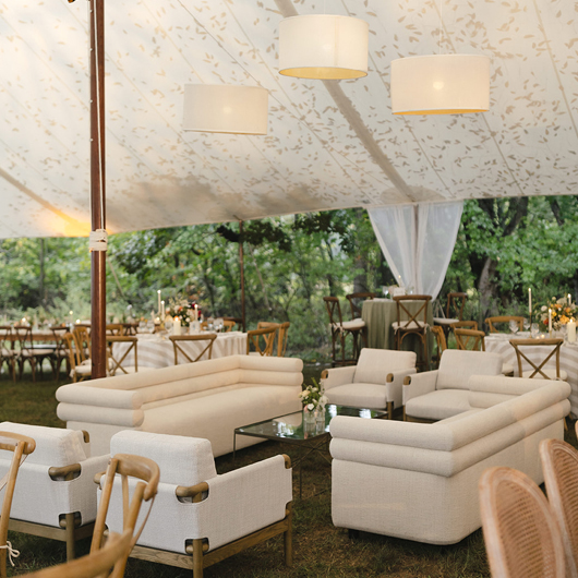 Walnut Cross Back Bar Stool