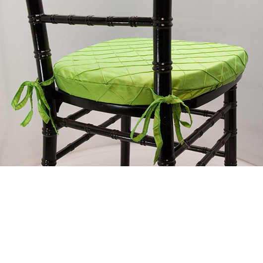 Lime Pintuck Chiavari Cushion Lime Pintuck Chiavari Cushion