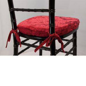 Crimson Damask Chiavari Cushion