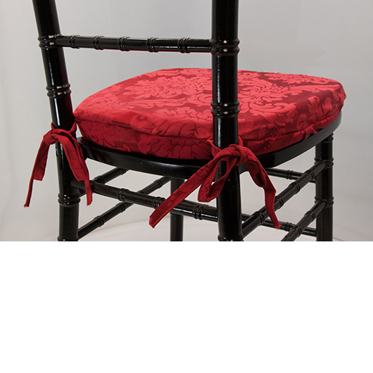 Crimson Damask Chiavari Cushion Crimson Damask Chiavari Cushion