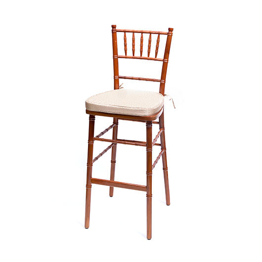 Brown Wood Chiavari Barstools
