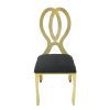 Gold Monarch Chair - Black Cushion Gold Monarch Chair - Black Cushion