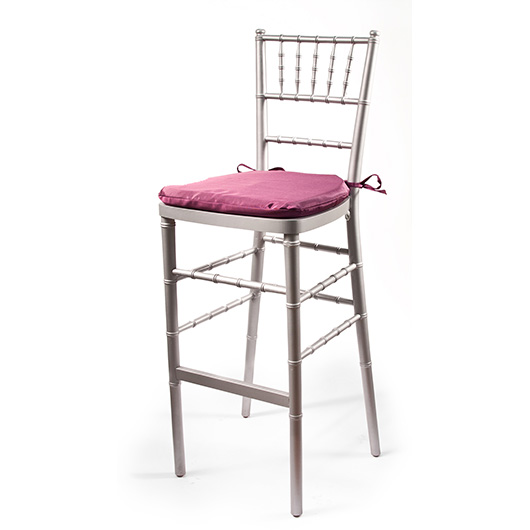 Silver Wood Chiavari Bar Stool