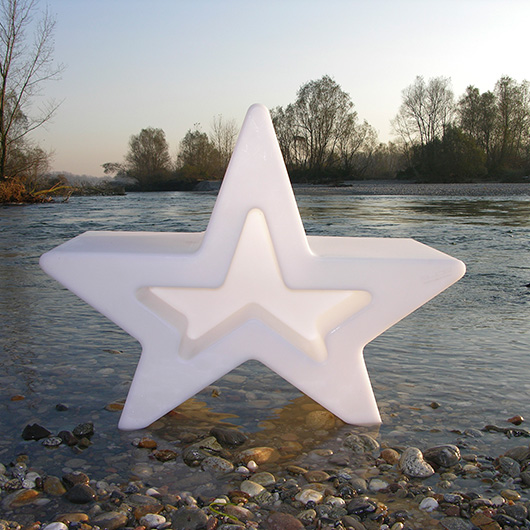 White Stella Star Bench