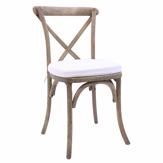 Walnut Cross Back Chair