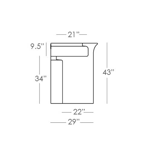 Straight Corner Bar Straight Corner Bar