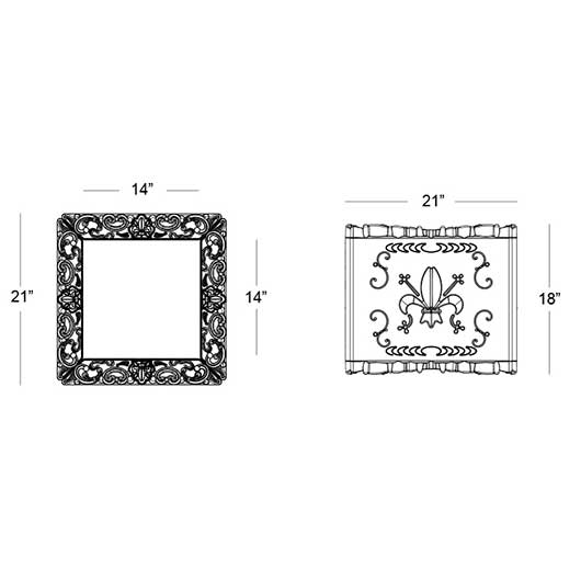 Verona Cube Bar Back