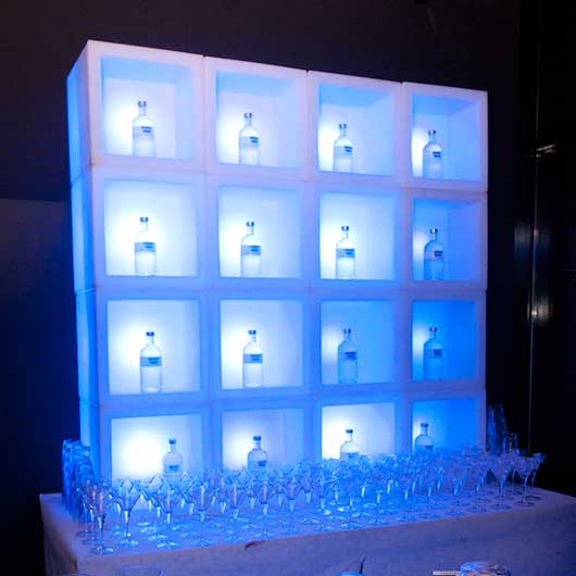 Display Cube Bar Back for rent