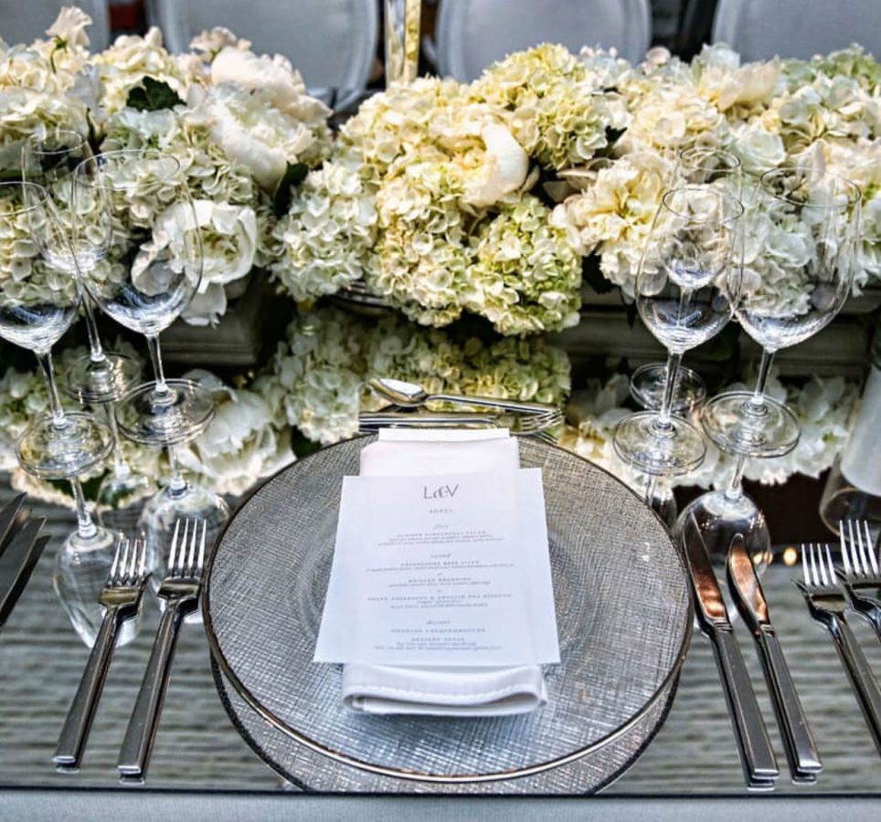 Silver Crosshatch Charger Plate