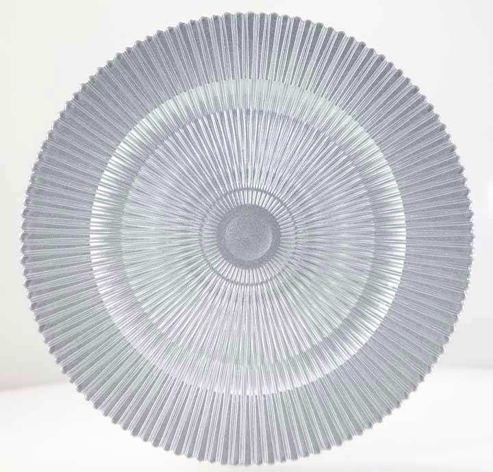 Silver Glamour Charger Plate