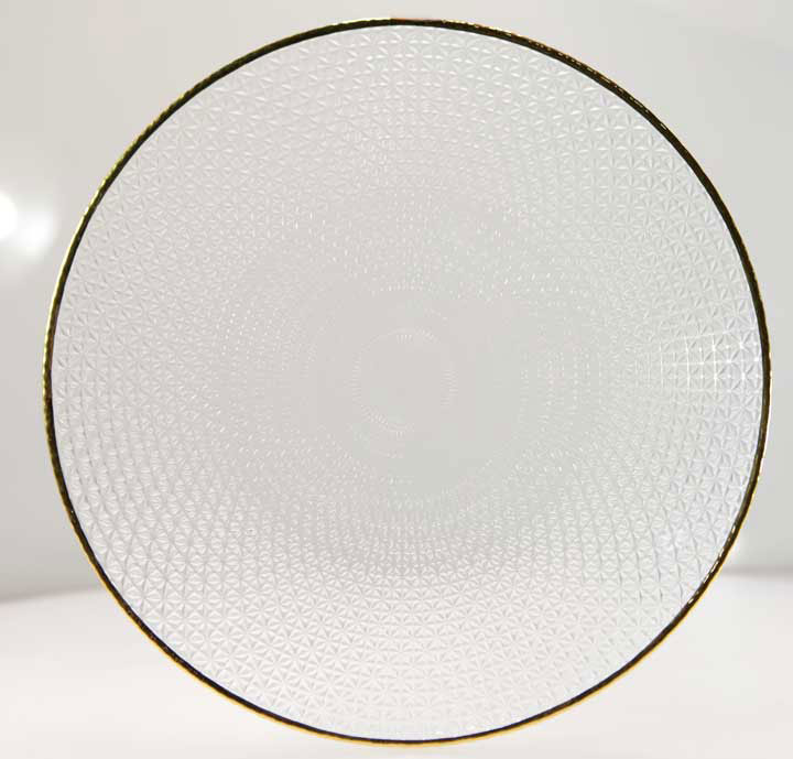 Gold Moravian Charger Plate