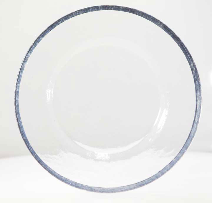 Silver Ripple Charger Plate