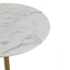 Tulip Table - Marble Top | Brass - 30"H