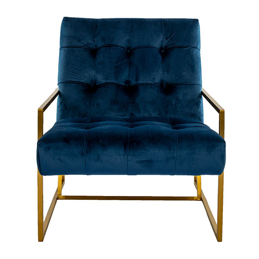 Maurice Armchair - Blue Sapphire