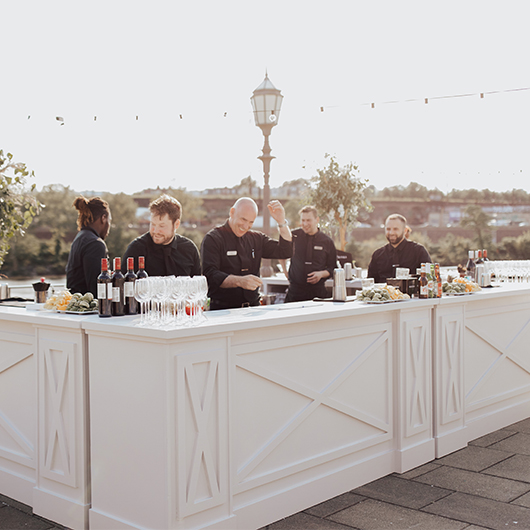 Harry's Bar - Dove Gray 96"