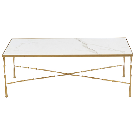Delancey Marble Coffee Table - Brass Delancey Marble Coffee Table - Brass