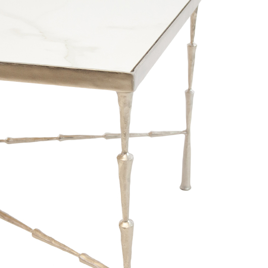 Delancey Marble Coffee Table - Nickel Delancey Marble Coffee Table - Nickel