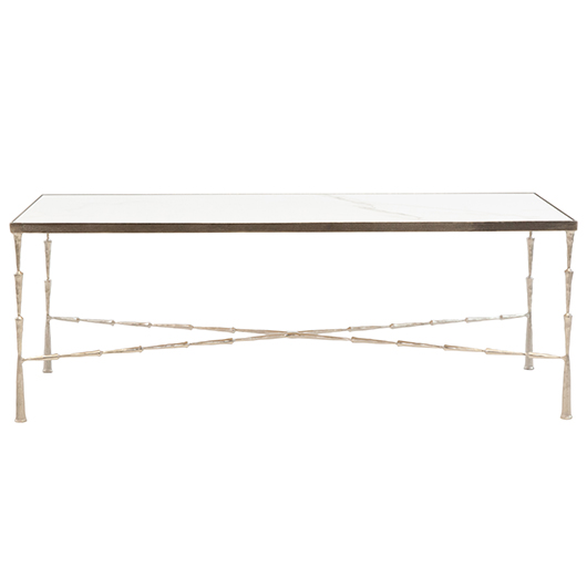 Delancey Marble Coffee Table - Nickel Delancey Marble Coffee Table - Nickel