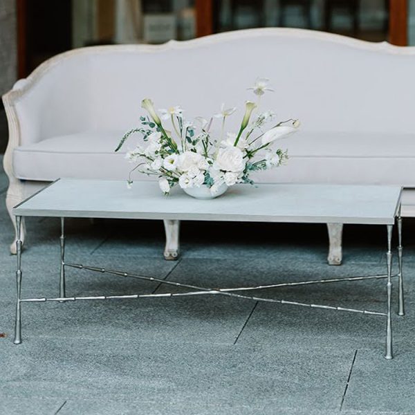 Delancey Marble Coffee Table - Nickel Delancey Marble Coffee Table - Nickel