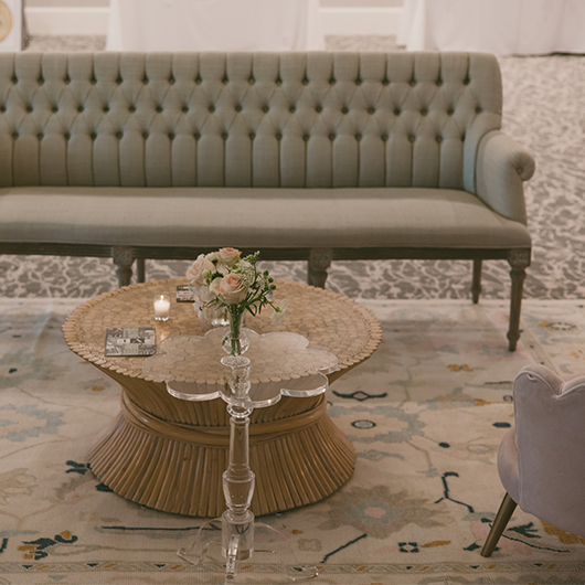 Scalloped Side Table - Acrylic Scalloped Side Table - Acrylic