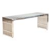 Modernist Bench - Silver Modernist Bench - Silver