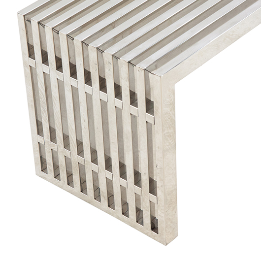 Modernist Bench - Silver Modernist Bench - Silver