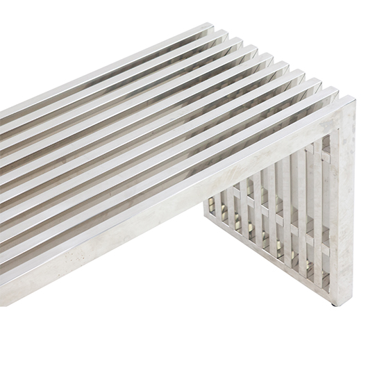 Modernist Bench - Silver Modernist Bench - Silver