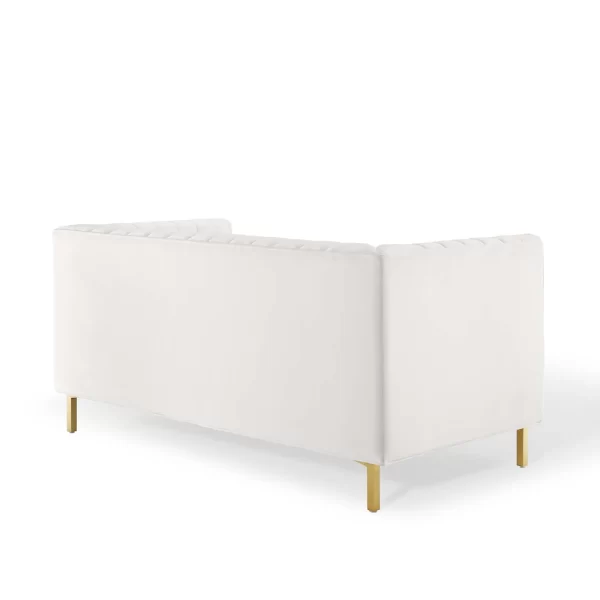Delano Loveseat - White 60"