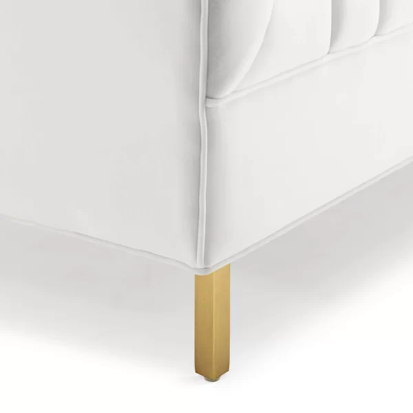 Delano Loveseat - White 60"