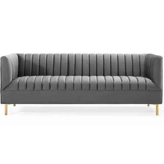 Delano Sofa - Gray 77"