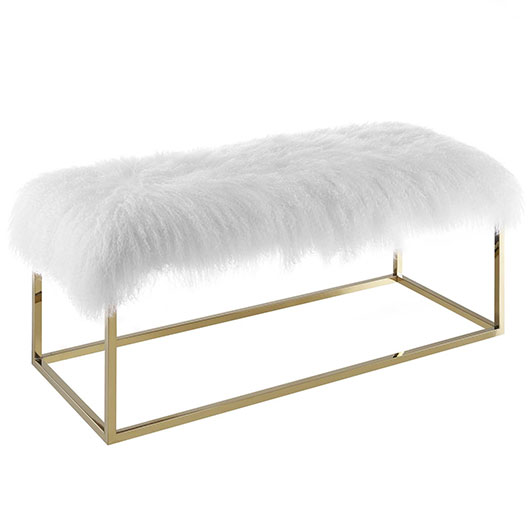 Sheepskin Bench Sheepskin Bench