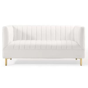 Delano Loveseat - White 60"